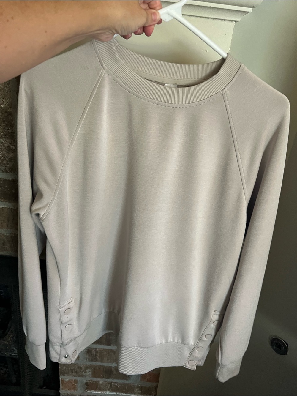90degree by reflex soft lightweight pullover sweatshirt size S
